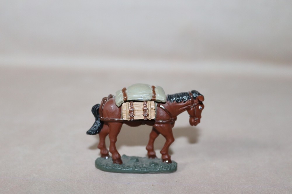 Lead Military Pack Horse Figure ~ Modern