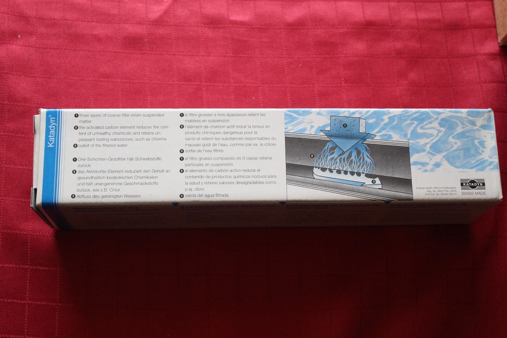 Katadyn Activated Carbon Replacement Element, model AC2001, New Old Stock