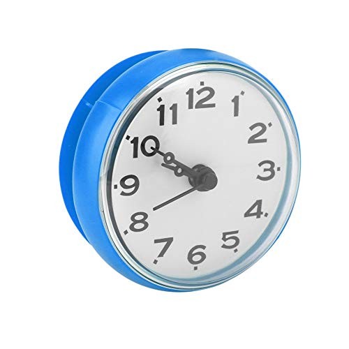Waterproof Bathroom Shower Clock, Suction Cup Wall Clock Mini 2.8"x1.6"