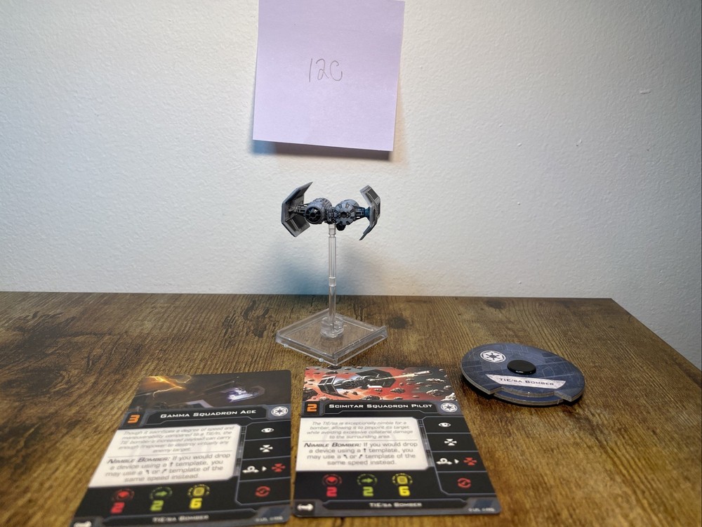X-Wing Miniatures Tie Bomber Upgraded 2.0 Gamma/Scimitar  **READ