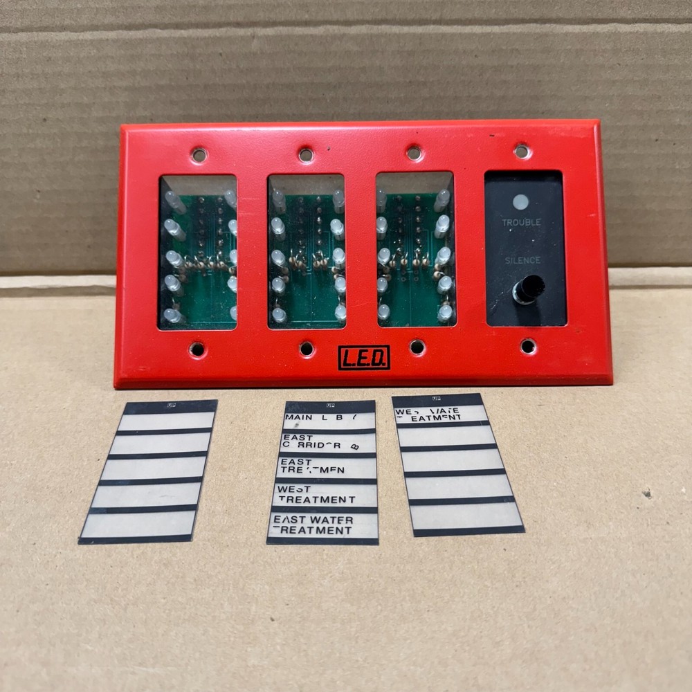 L.E.D. LIGHT ENGINEERED DISPLAYS DA SERIES DA-15ATS DIRECTORY ANNUNCIATOR
