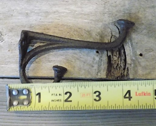 25 Rustic Cast Iron Coat Hat Wall Hooks Restore School Farm Towel Bath Kitchen
