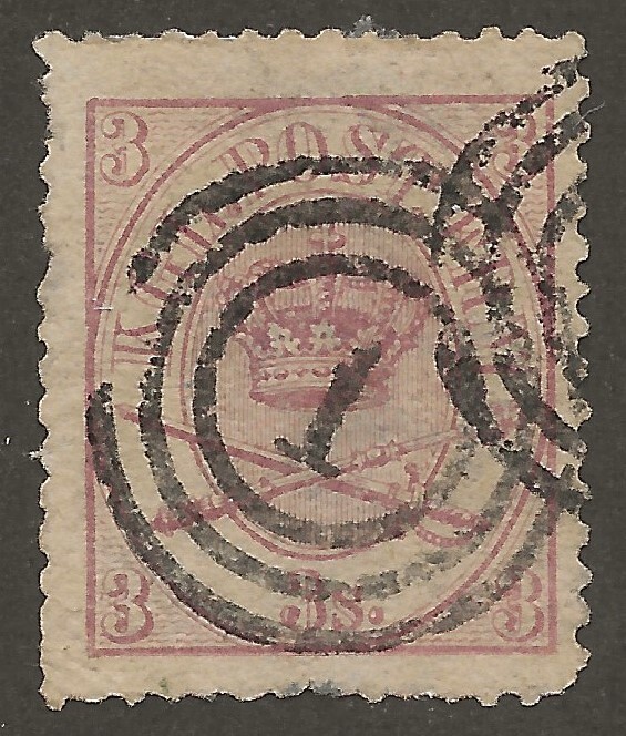 Denmark (1865) - Scott # 12,   Used