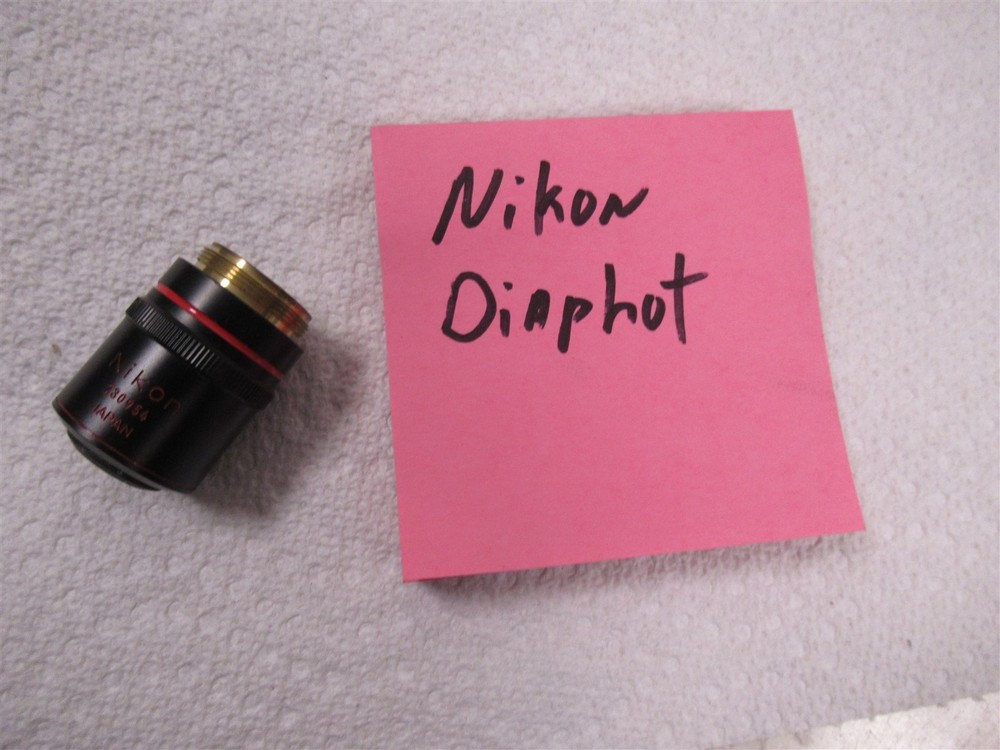 Nikon Plan 4x DL PhL Microscope Objective Lens 160mm Phase Contrast