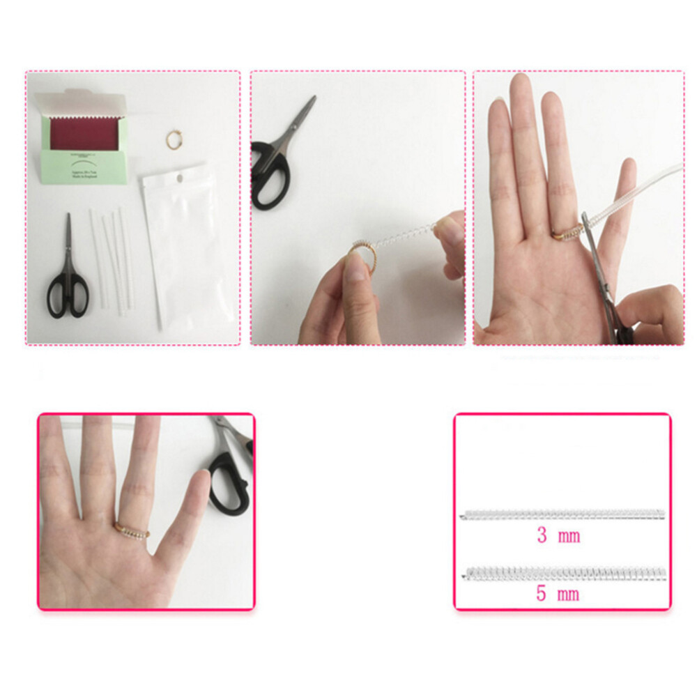 6PCS invisible ring size adjuster Finger Ring Adjuster Guard Ring Size Reducer