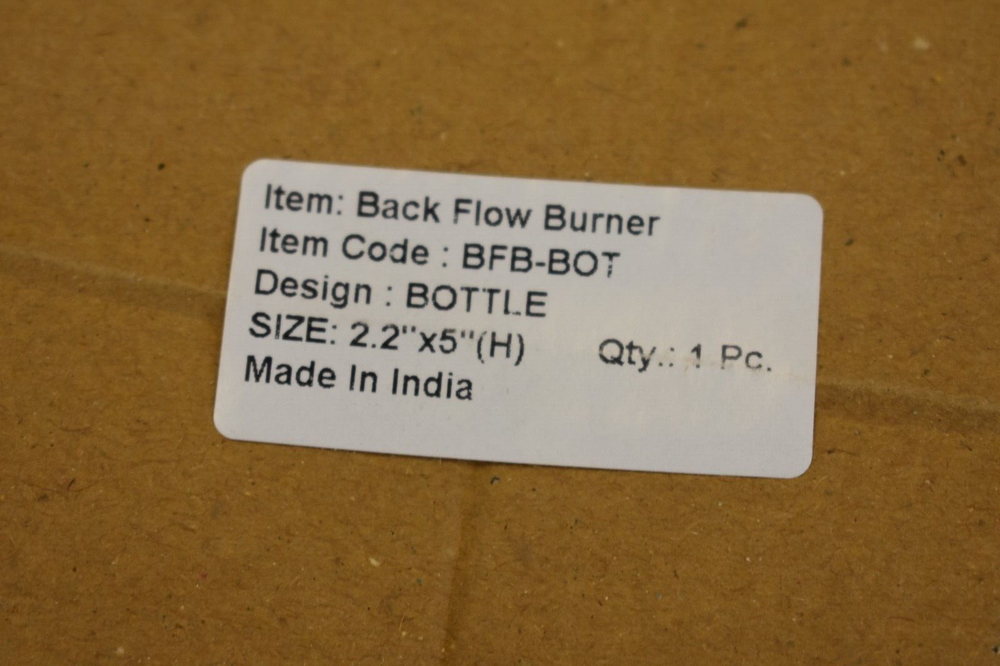 Backflow Incense Burner Waterfall 2-7/8" x 5" Brown BFB-BOT