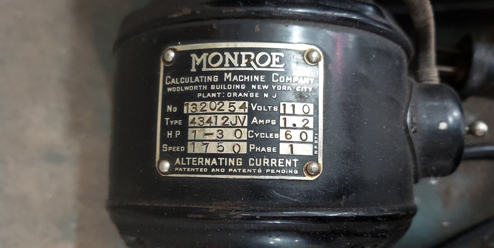 vintage monroe adding machine