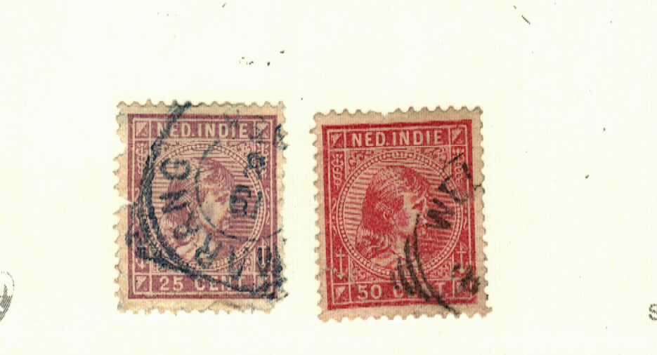 Netherlands Indies #27 (flaws"), 29 used