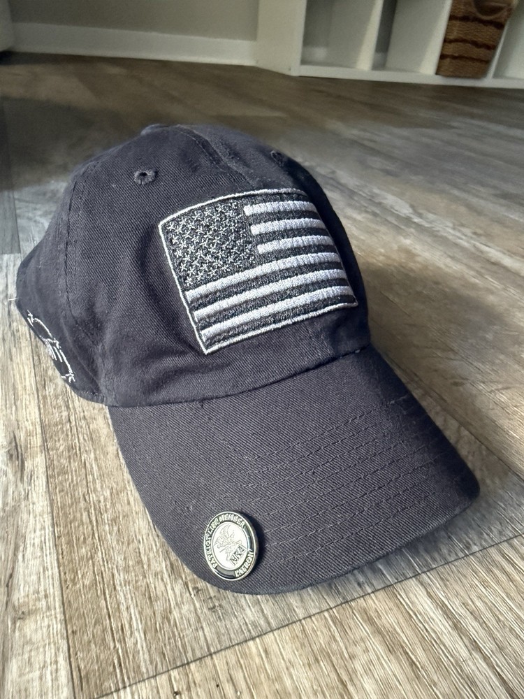 '47 Ball Cap Black One Size American Flag Patch