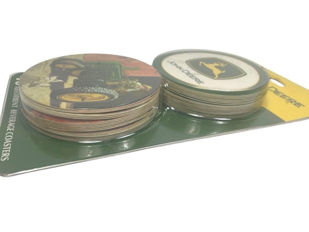 John Deere 40 Absorbent Fiberboard Coasters