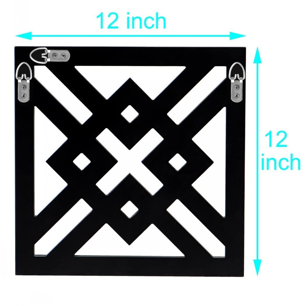 Decor Mirror Size 12x12 inches Square Mirrored Silver Wall Decorative Mirror ...