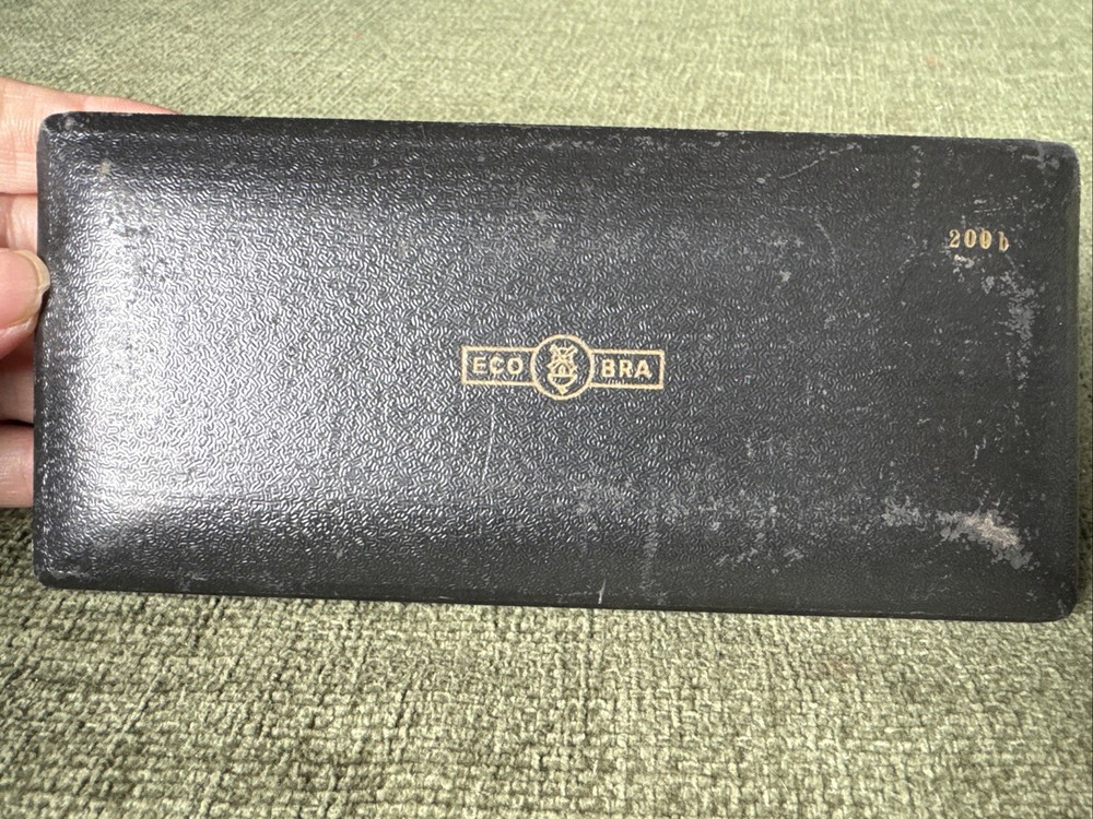 Vintage Ecobra 200b Compass Technical Drawing Set In Case E248