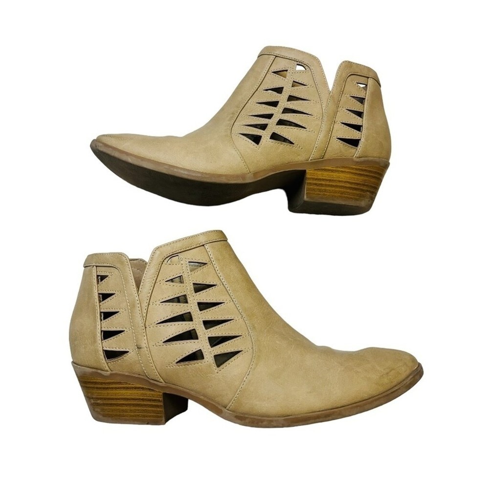 George Short Tan Neutral Ankle Boot Bootie SZ 9