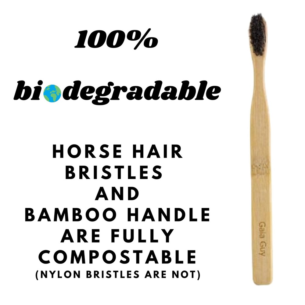 Guy Soft Natural Bristle Bamboo Toothbrush