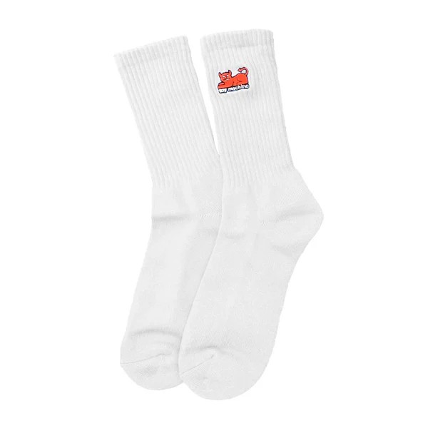 Toy Machine Skateboards Socks Devil Cat White