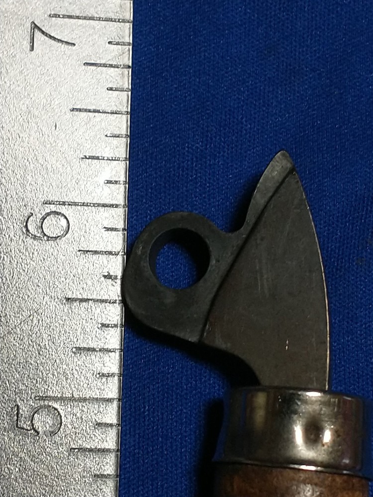 VINTAGE WOOD HANDLE RELOADING? SINGLE HANDLE 6 1/4"