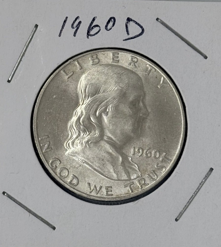 1960 D Franklin Half Dollar 90% SILVER 