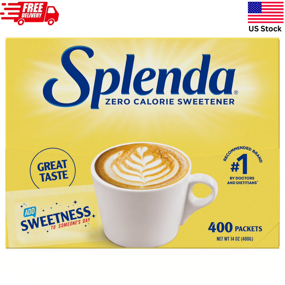 Splenda Zero Calorie Sweetener Packets - 400 Count Bulk Box Sugar Substitute