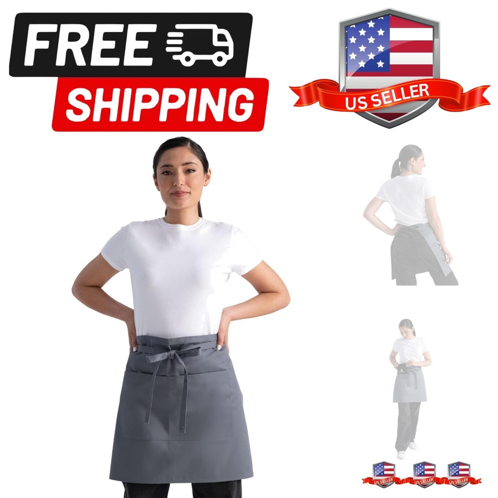 Unisex Half Bistro Server Apron