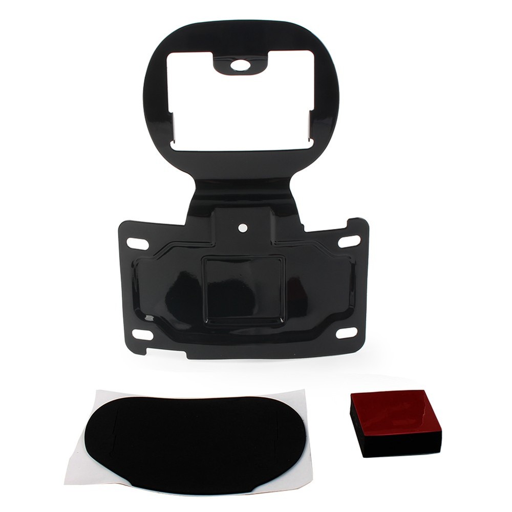 License Plate Relocation Bracket Mount Kit for Black Harley Touring