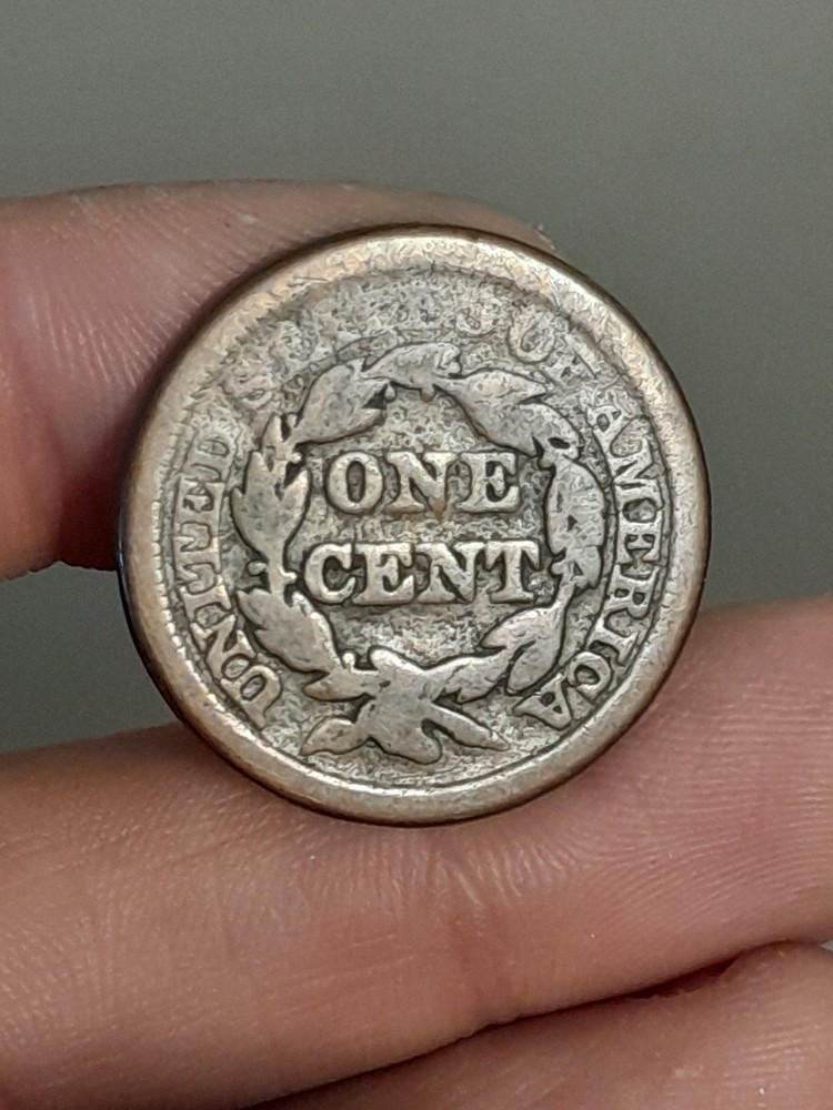 1850 Braided Hair Large Cent #2
