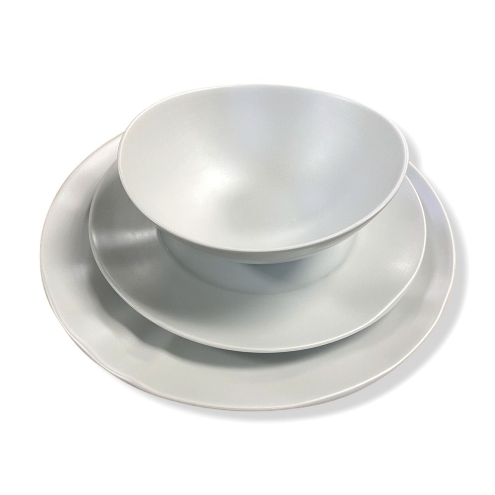 $230 NEIMAN MARCUS White Hand Pearl Dinnerware 9-Piece Set