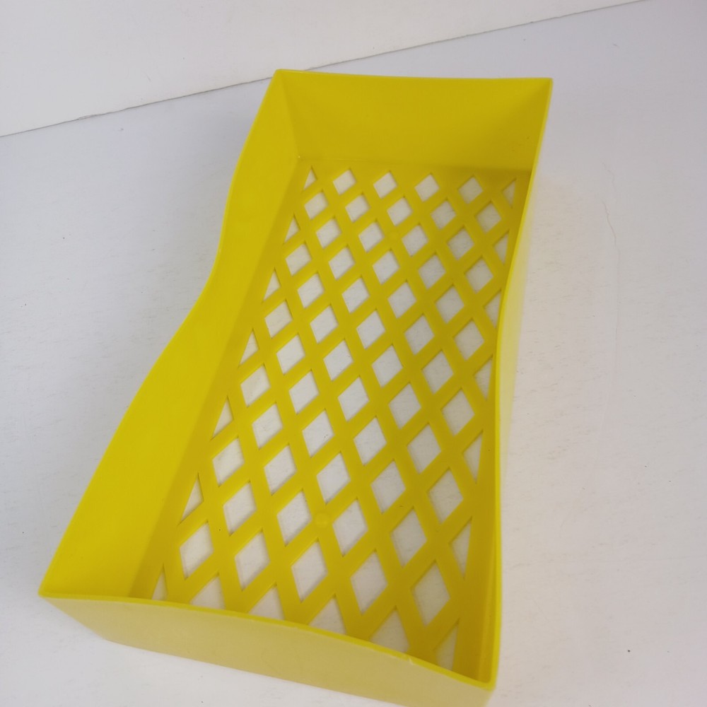 Vintage 1970s Tissue Box Holder Yellow Flowers Rectangular Removeable Lid