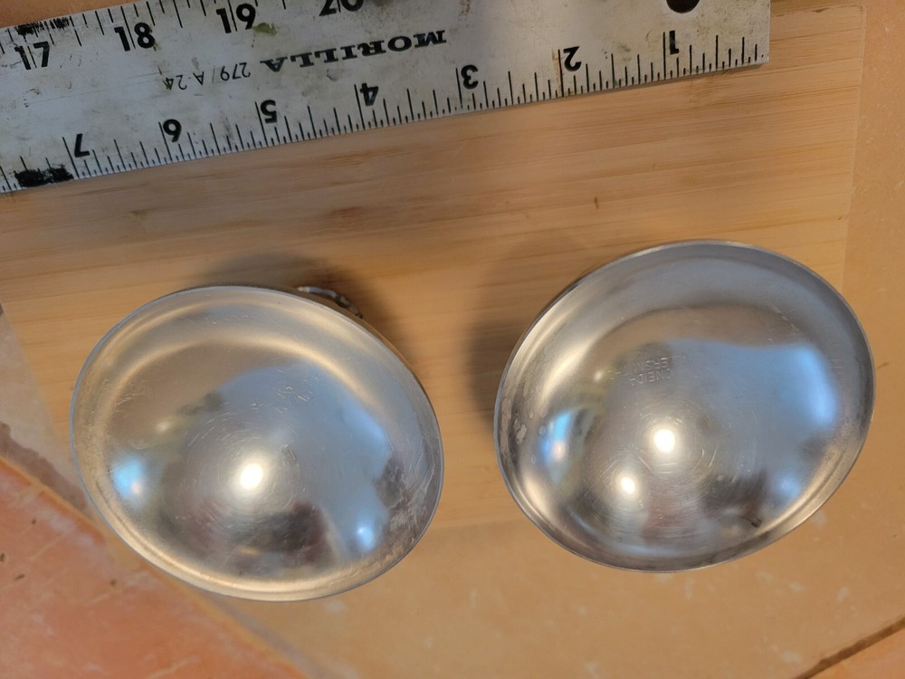 Pair Of Oneida Silversmiths Silver plated candle holder 2.5”