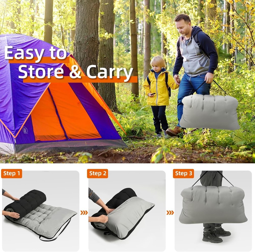 Portable Camping Cot Sleeping Cots Adults 28" Extra Wide Folding Cot Max Load