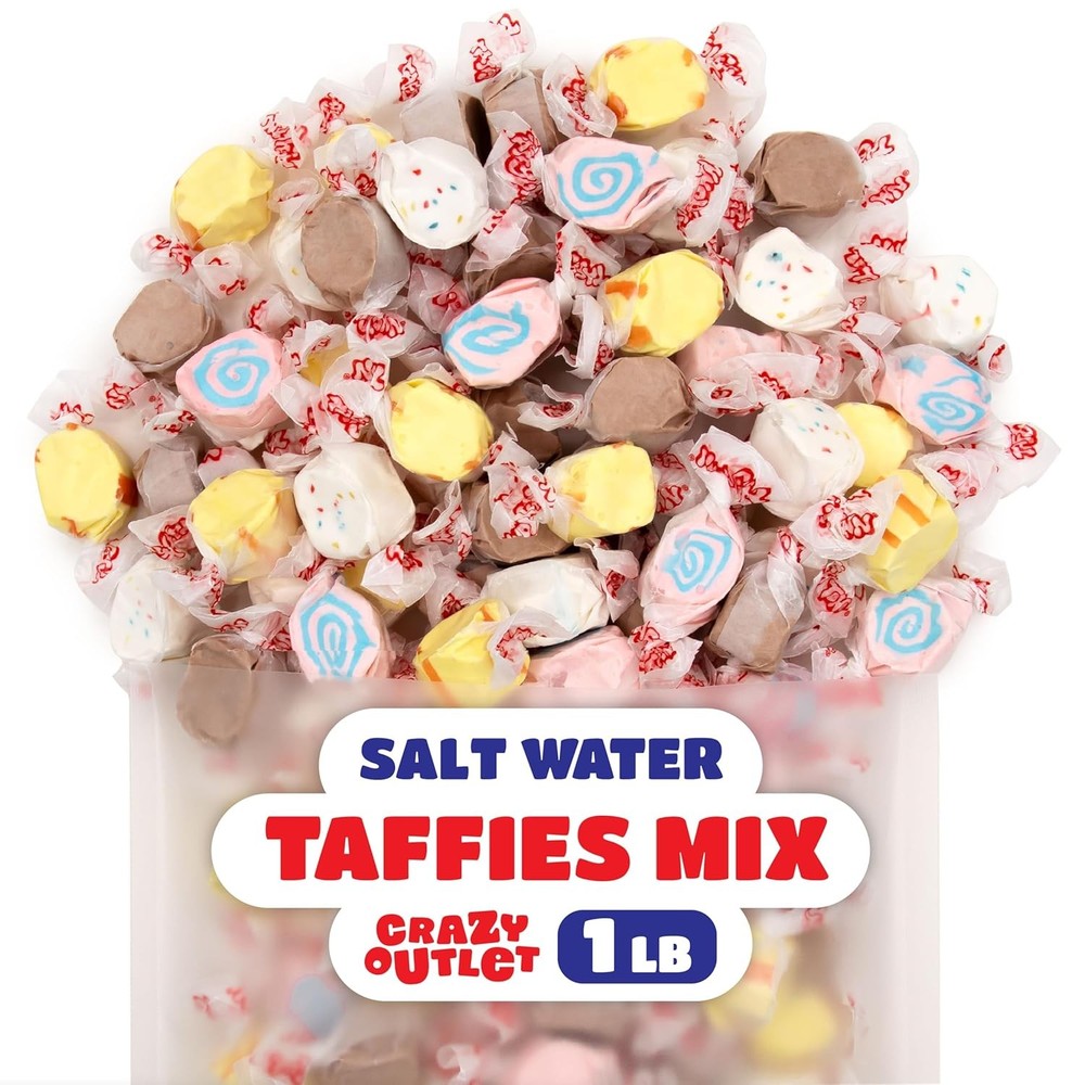 Salt Water Taffy Candy Mix - 1 Pound Bag - Assorted