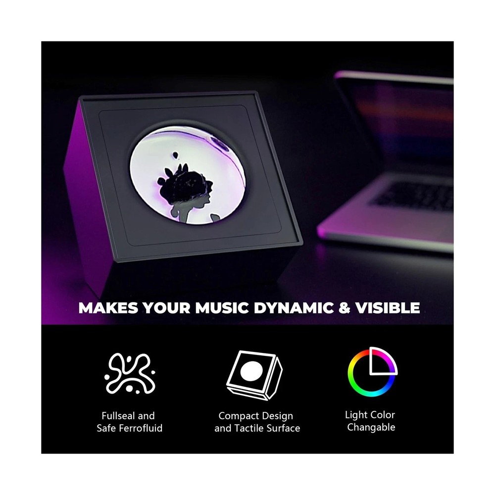 Ferrofluid Music Visualizer, Dancing Sound Sensitive，Ferrofluid Speaker M