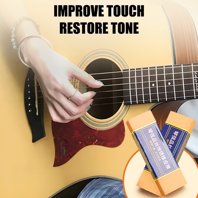 Guitar String Care Eraser Removes Rust Dirt for Enhanced Musical Experience