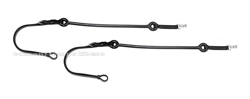 FIXED LEATHER TRAINING KERNELS WITH RUBBER TIE ELASTIC SIDE REINS