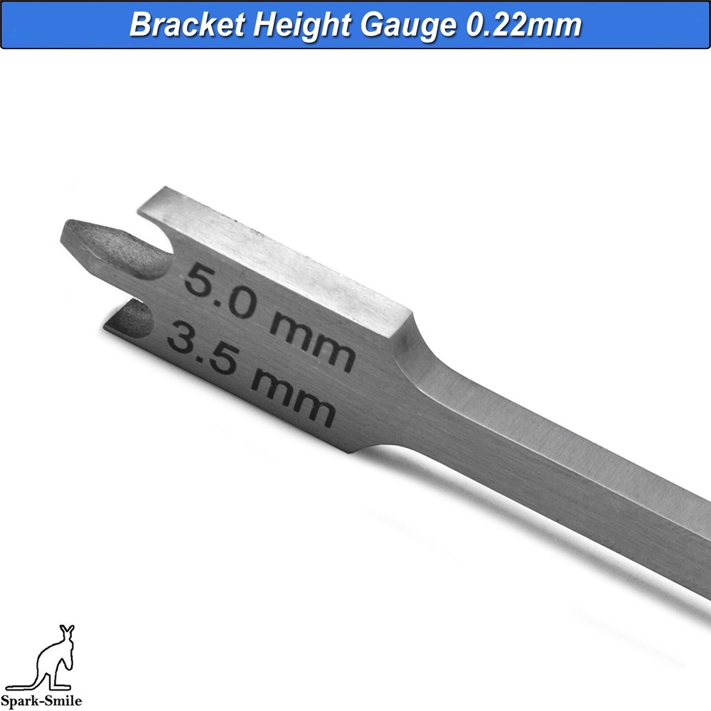 Orthodontic Bracket Height Gauge Positioning Measuring Wick Type Double Head CE