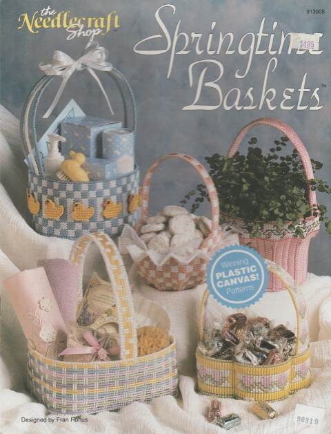 PLASTIC CANVAS SPRINGTIME BASKETS 5 CUTE PROJECTS