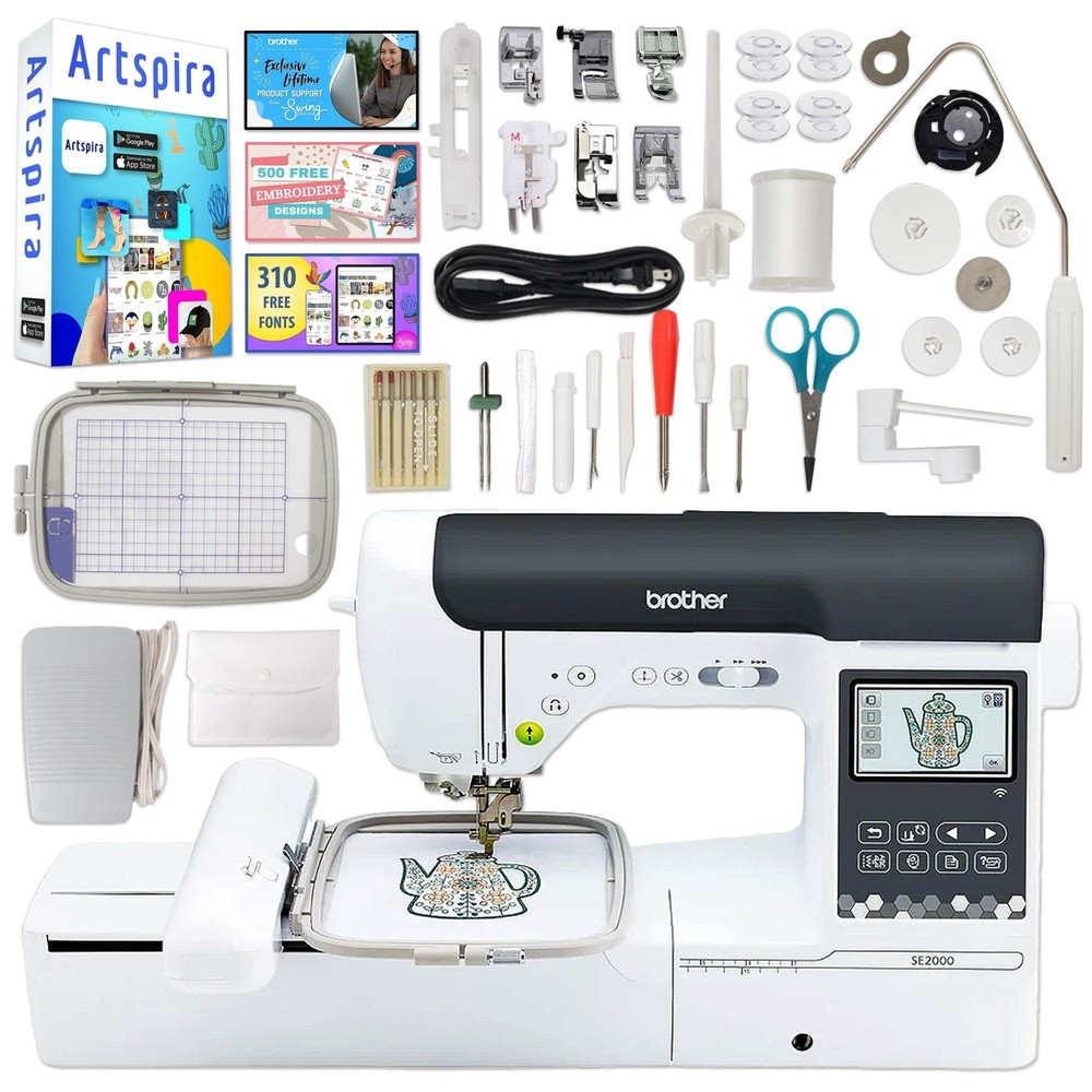 Brother SP-1 Sublimation Printer with SE200 Combo Embroidery Machine