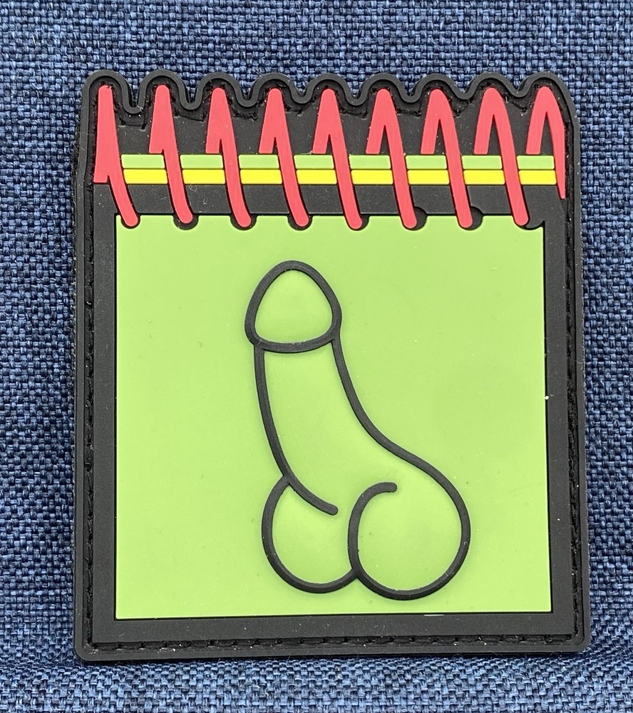 SHOT 💥 Show 2026 “D*ck Notepad” Z-Bolt Electro Optics PVC Patch, Hook/Loop, NEW