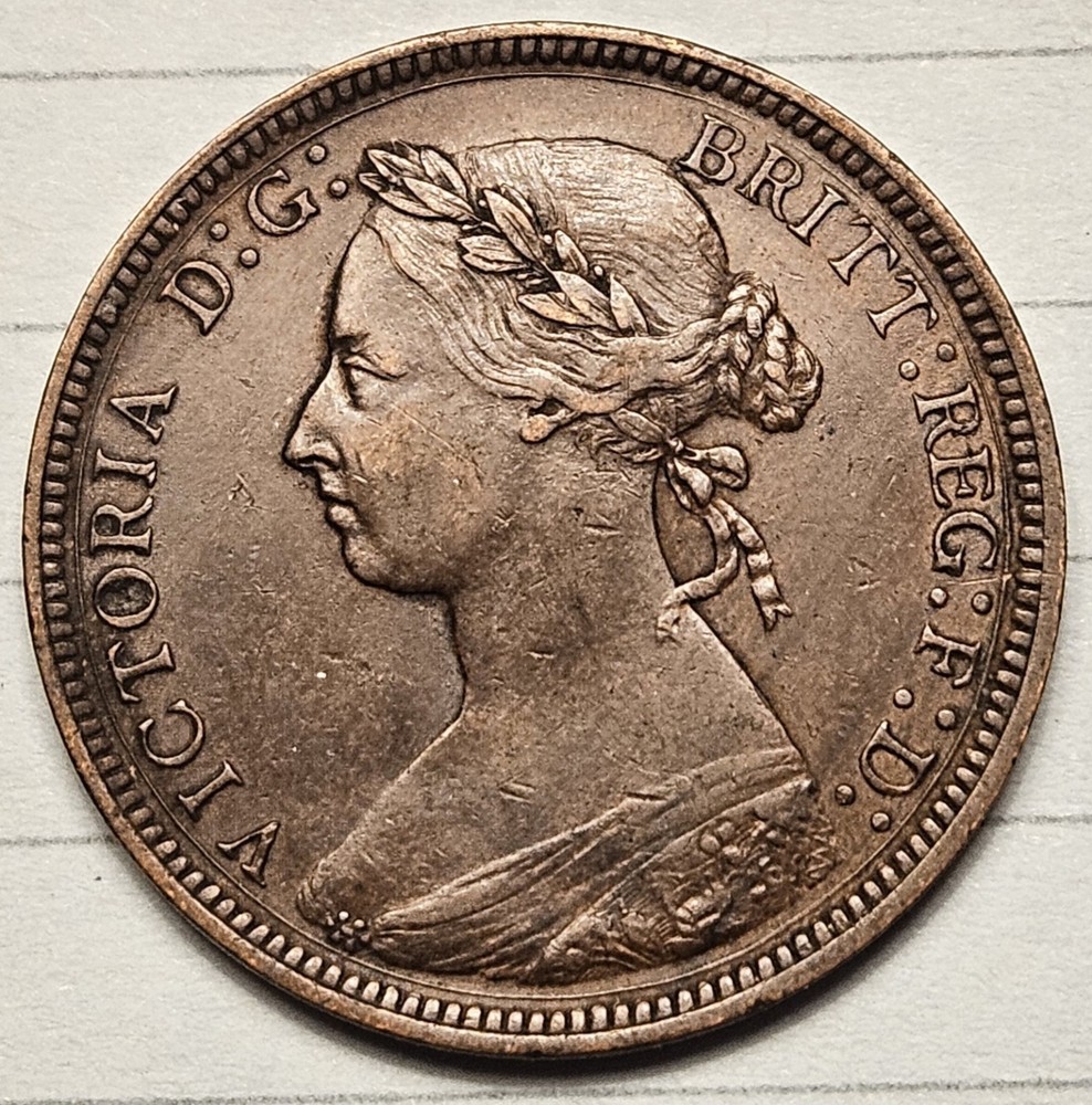1887 Great Britain Half Penny High Grade