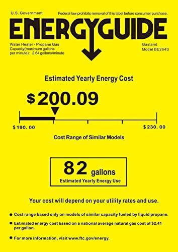 GASLAND 6L Outdoor Tankless Water Heater Propane Gas Portable Camping Shower RED