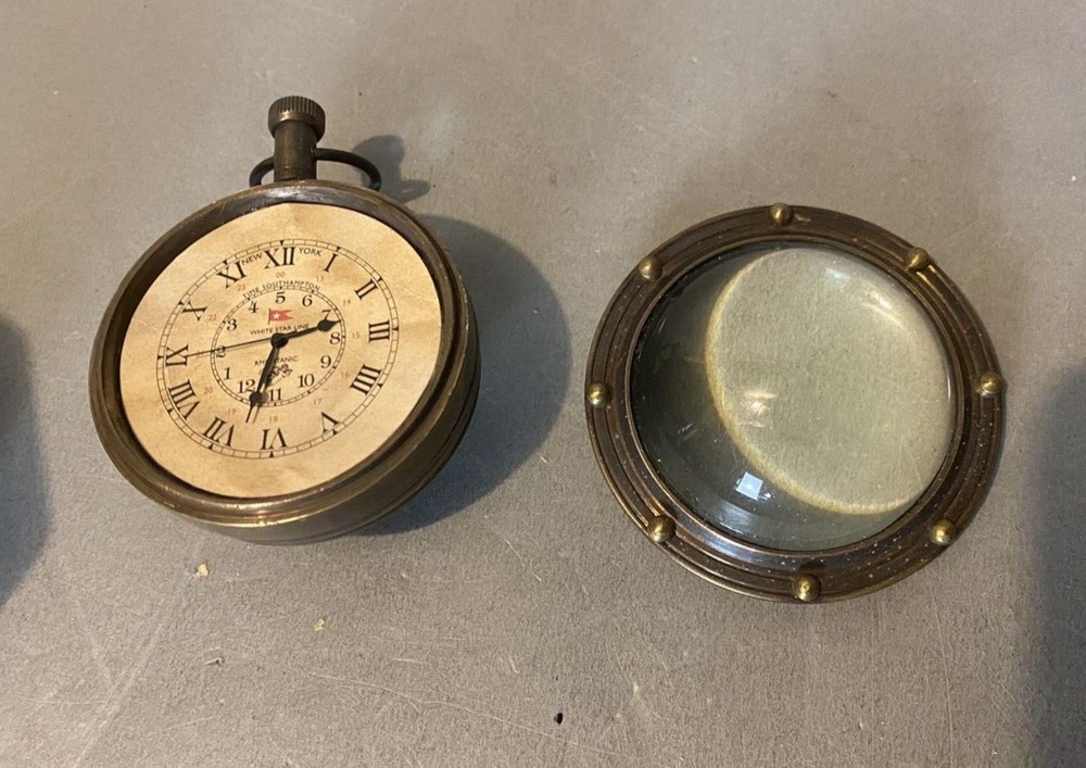 Eye Of Time Bronze Desk Clock