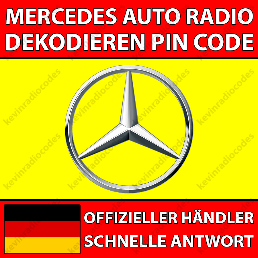 ✅MERCEDES RADIO DECODING PIN CODE FOR ALL MODELS ALPINE BECKER MF2199 M2910✅