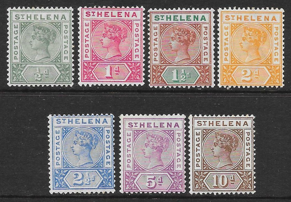 St Helena 1890-97 Set to 10d. (Mint)