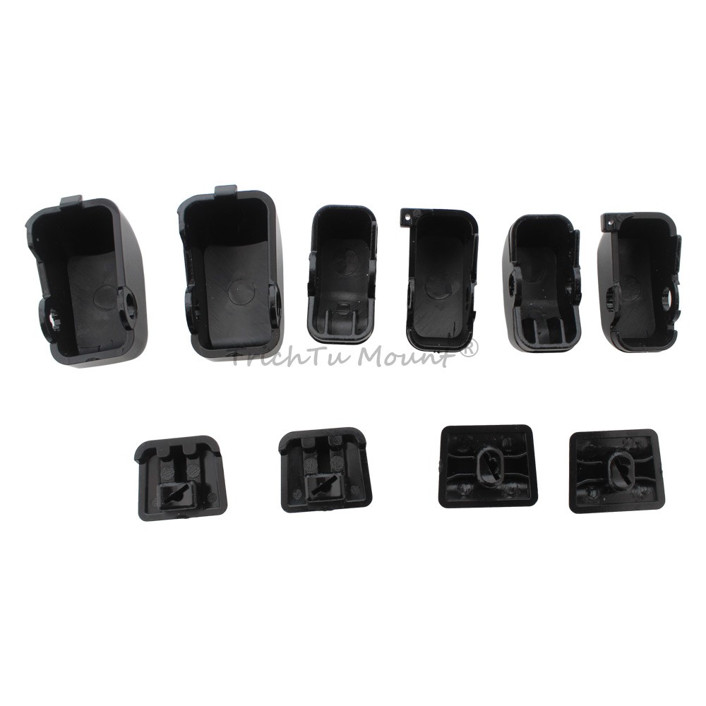 Black Hand Control Switch Button Caps For Harley Electra Glide FLHTCU 1996-2013