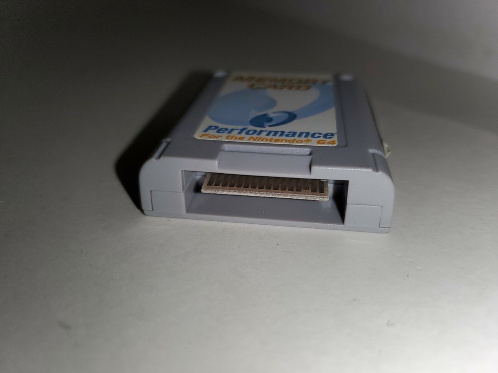 NEW Blue/White MEMORY CARD for NINTENDO 64 N64 Easy Replaceable Battery #E15
