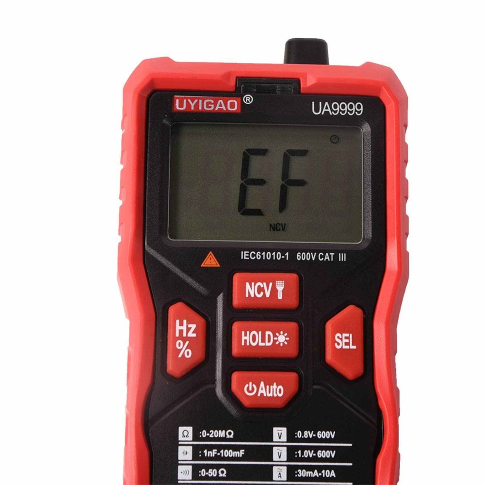 Digital Meter Multimeter AC/DC Auto-ranging Measures Continuity Test