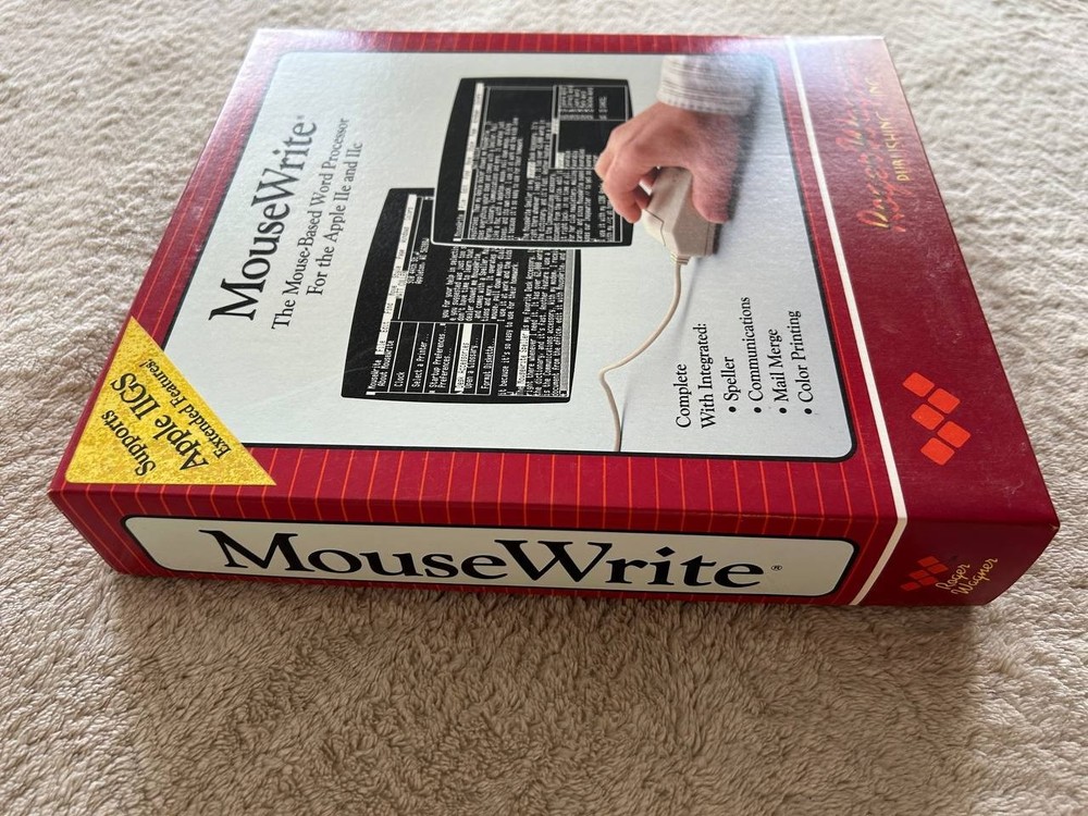 Macintosh MouseWrite Word Processor for Apple IIc IIGS IIe. Software 1985-86 #1
