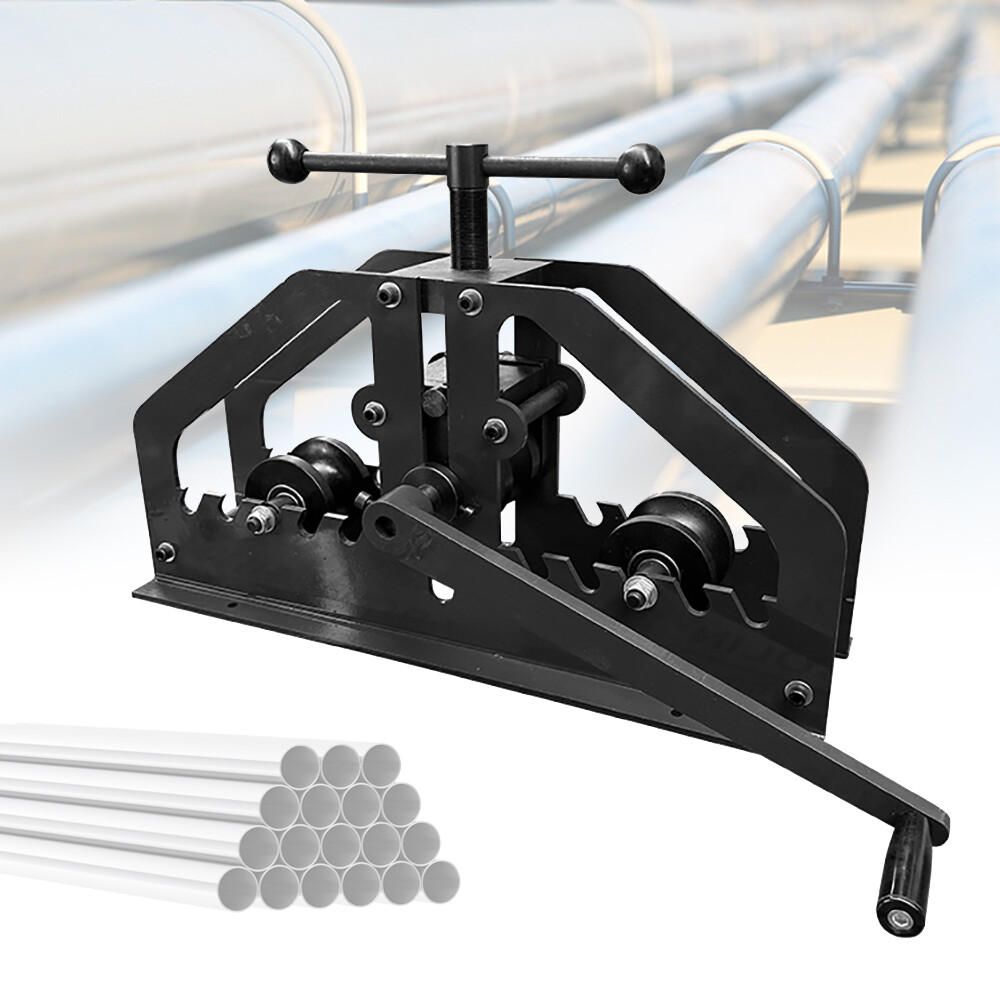 Manual Tube Roller Bender Pipe Roller Heavy Duty 1.5" Round Pipe Roller Tool