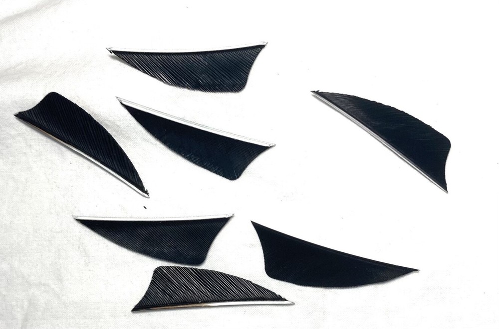 2.25" Ozark feathers - Shield cut - Left Wing - approx 900 count - Pink