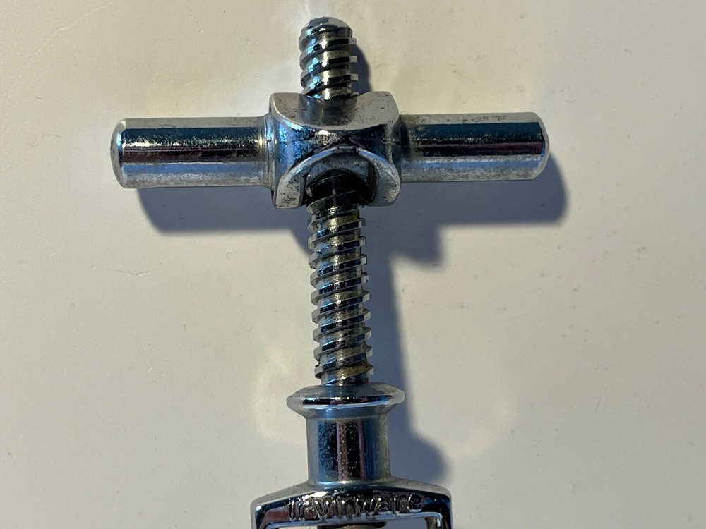 Vintage IRVINWARE ITALY T-Frame Corkscrew Wine Bottle Cork Puller