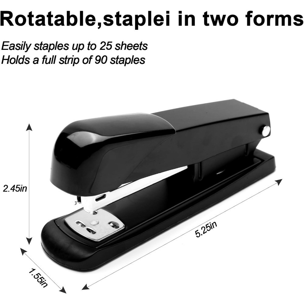 Automatic Modern Office Stapler 25 Sheet Capacity with 1000 Staples and Staple